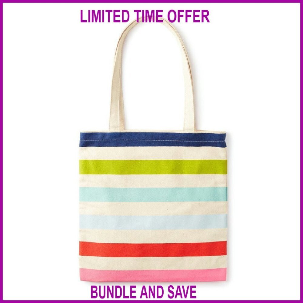 Heavy Duty Canvas Tote Bag with Interior Pocket - 14x13.5 Inches
